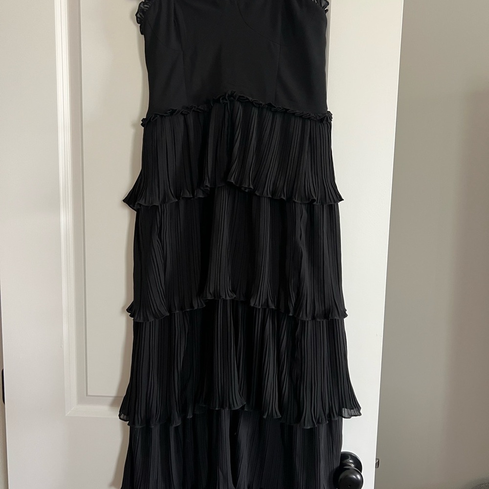Elegant Black Tiered Dress